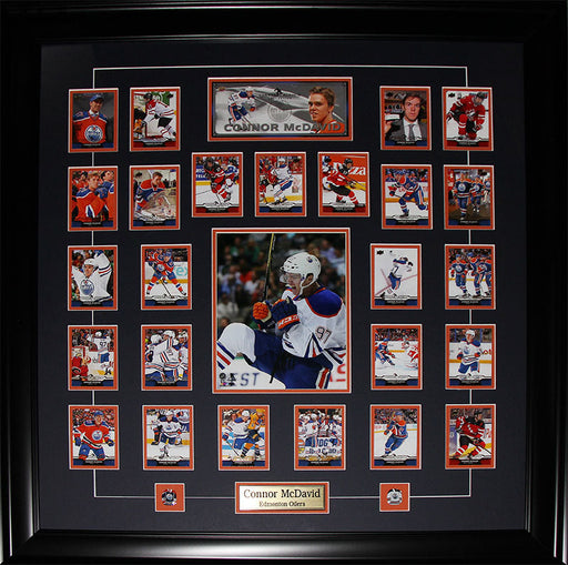 Connor McDavid Edmonton Oilers Upper Deck Rookie Hockey Card Set Frame