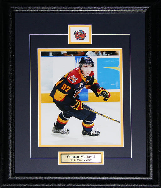 Connor McDavid Erie Otters 8x10 OHL Hockey Memorabilia Collector Frame
