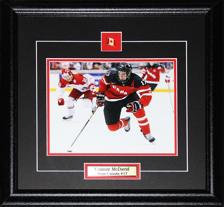 Connor McDavid Team Canada Hockey Juniors 8x10 Memorabilia Collector Frame