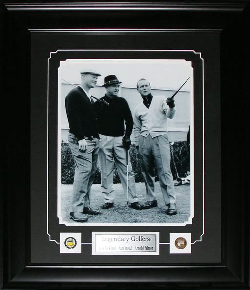Jack Nicklaus Sam Sneod Arnold Palmer Vintage PGA Golf Legends 11x14 Frame