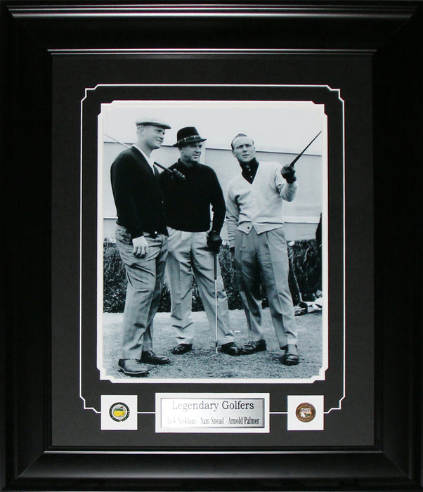 Jack Nicklaus Sam Sneod Arnold Palmer Vintage PGA Golf Legends 11x14 Frame