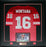 Joe Montana San Francisco 49ers Signed Jersey Football Collector Frame