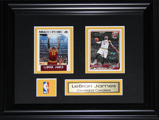 Lebron James Cleveland Cavaliers 2 Card Basketball Collector Frame