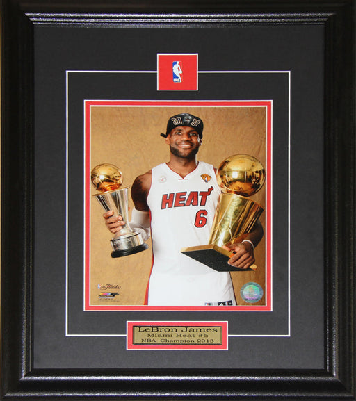 Lebron James Miami Heat 2013 Champion 8x10 Basketball Collector Frame