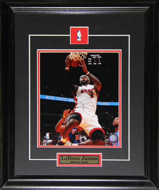 Lebron James Miami Heat 8x10 Basketball Memorabilia Collector Frame