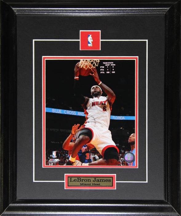 Lebron James Miami Heat 8x10 Basketball Memorabilia Collector Frame