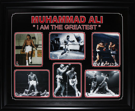 Muhammad Ali "I Am The Greatest" Boxing Career 6 Photo Collector Frame