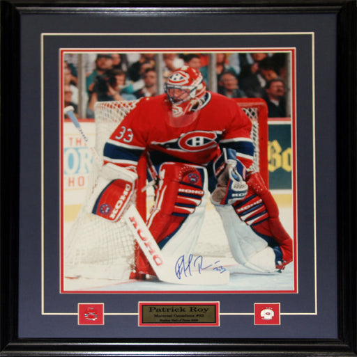 Patrick Roy Montreal Canadiens Signed 16x20 Hockey Collector Frame