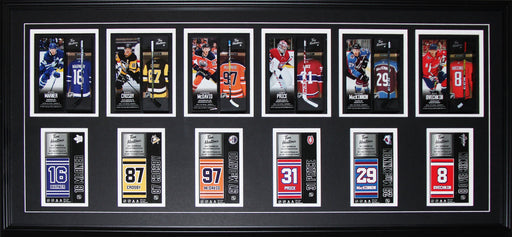 Tim Hortons Connor McDavid Sidney Crosby Alexander Ovechkin Carey Price Mitch Marner Nathan MacKinnon Collectable Hockey Sticks Sports Memorabilia Collector Frame