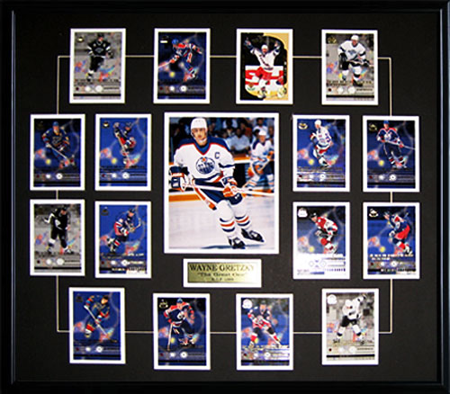 Wayne Gretzky Edmonton Oilers New York Rangers Full Upper Deck Card Set Hockey Frame