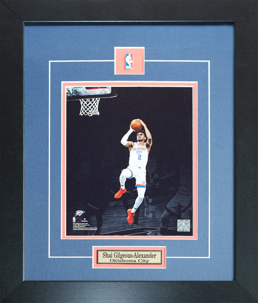 Shai Gilgeous-Alexander Oklahoma City Thunder Basketball 8x10 Memorabilia Collector Frame