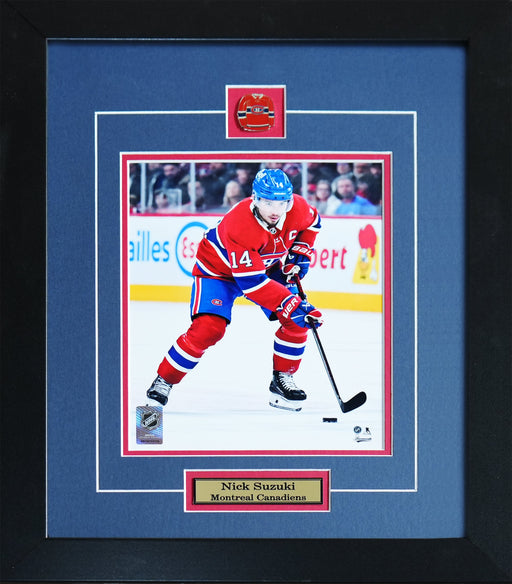Nick Suzuki Montreal Canadiens Hockey 8x10 Sports Memorabilia Collector Frame