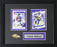Lamar Jackson Baltimore Ravens 2 Card Football Sports Memorabilia Collector Frame