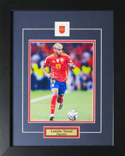 Lamine Yamal Team Spain World Cup Soccer 8x10 Sports Memorabilia Collector Frame