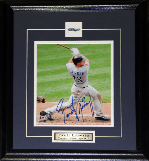 Brett Lawrie Toronto Blue Jays Signed 8x10 Baseball Collector Frame