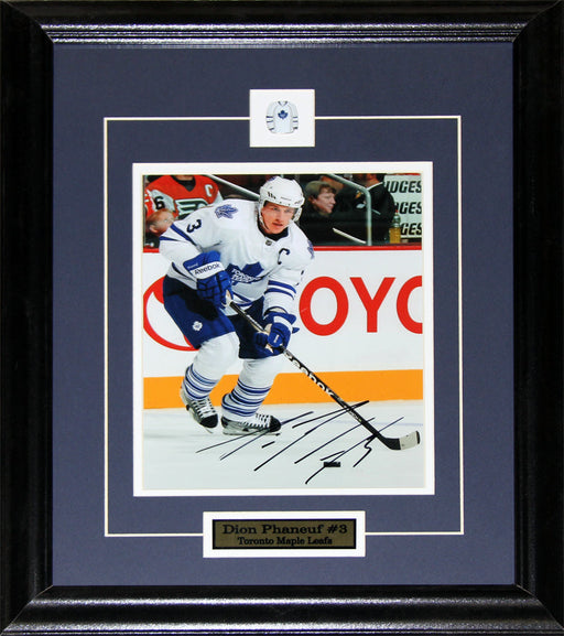 Dion Phaneuf Toronto Maple Leafs Signed 8x10 Hockey Collector Frame