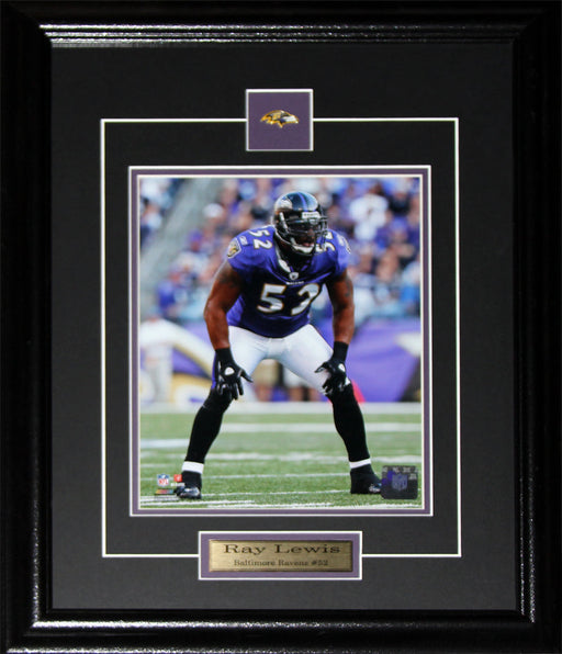 Ray Lewis Baltimore Ravens 8x10 Football Memorabilia Collector Frame