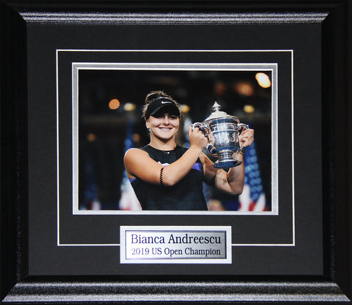 Bianca Andreescu Women's Tennis US Open Championship Trophy She The North 8x10 Frame (Stance)