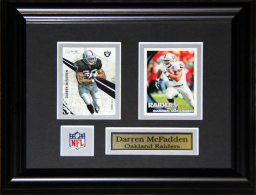 Darren McFadden Oakland Raiders 2 Card Football Memorabilia Collector Frame