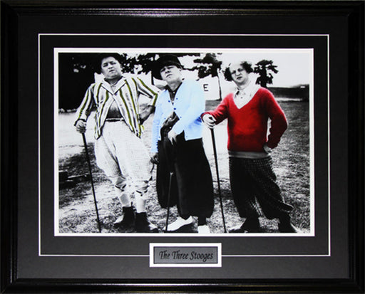 The Three Stooges Moe Larry Curly Television Comedy 16x20 Collector Frame