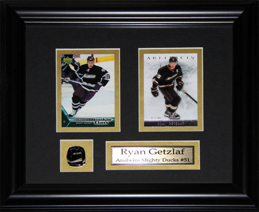 Ryan Getzlaf Anaheim Ducks 2 Card Hockey Memorabilia Collector Frame
