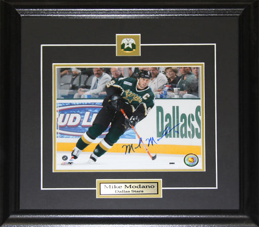 Mike Modano Dallas Stars Signed 8x10 Hockey Memorabilia Collector Frame