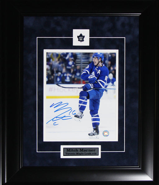Mitch Marner Toronto Maple Leafs Signed 8x10 Hockey Sports Memorabilia Collector Frame