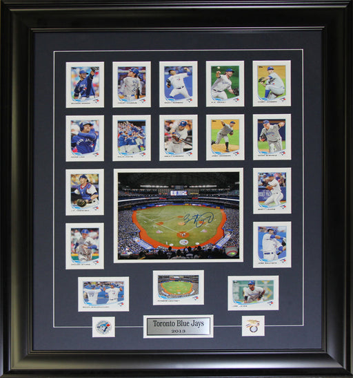 Toronto Blue Jays 2013 Topps Card Collection Baseball Frame Signed by Brett Lawrie