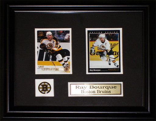 Ray Bourque Boston Bruins 2 Card Hockey Memorabilia Collector Frame