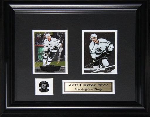 Jeff Carter Los Angeles Kings 2 Card Hockey Memorabilia Collector Frame