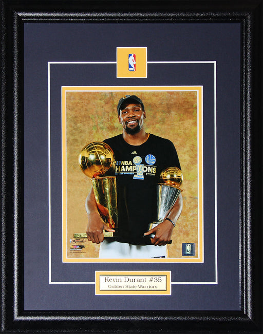 Kevin Durant Golden State Warriors 2017 Championship & MVP 8x10 Basketball Frame