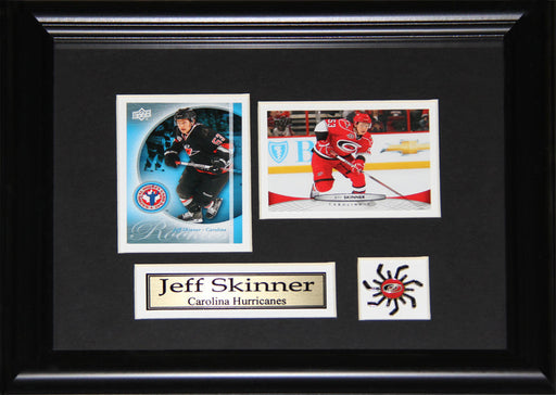 Jeff Skinner Carolina Hurricanes 2 Card Hockey Memorabilia Collector Frame