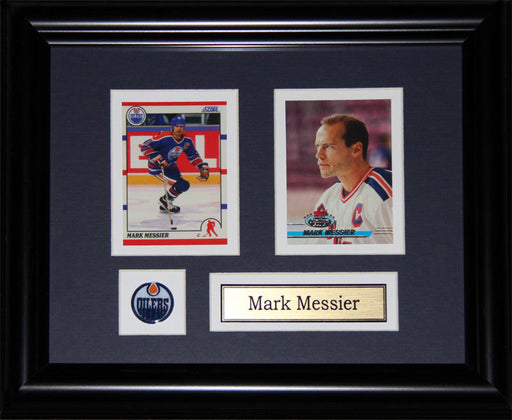 Mark Messier 2 Card Hockey Memorabilia Collector Frame