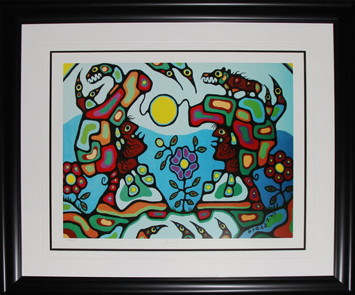 Gathering of Shaman Limited Edition /950 Native Indian Heritage Art Print by Norval Morrisseau