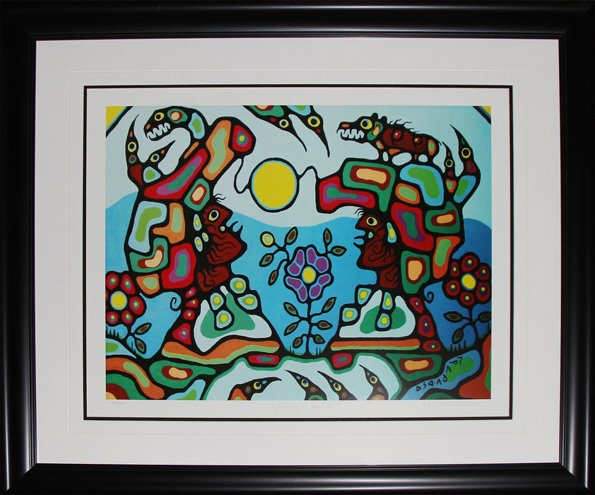 Gathering of Shaman Limited Edition /950 Native Indian Heritage Art Print by Norval Morrisseau
