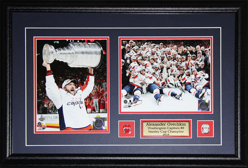 Alexander Ovechkin Washington Capitals 2018 Stanley Cup Hockey 2 Photo Hockey Frame