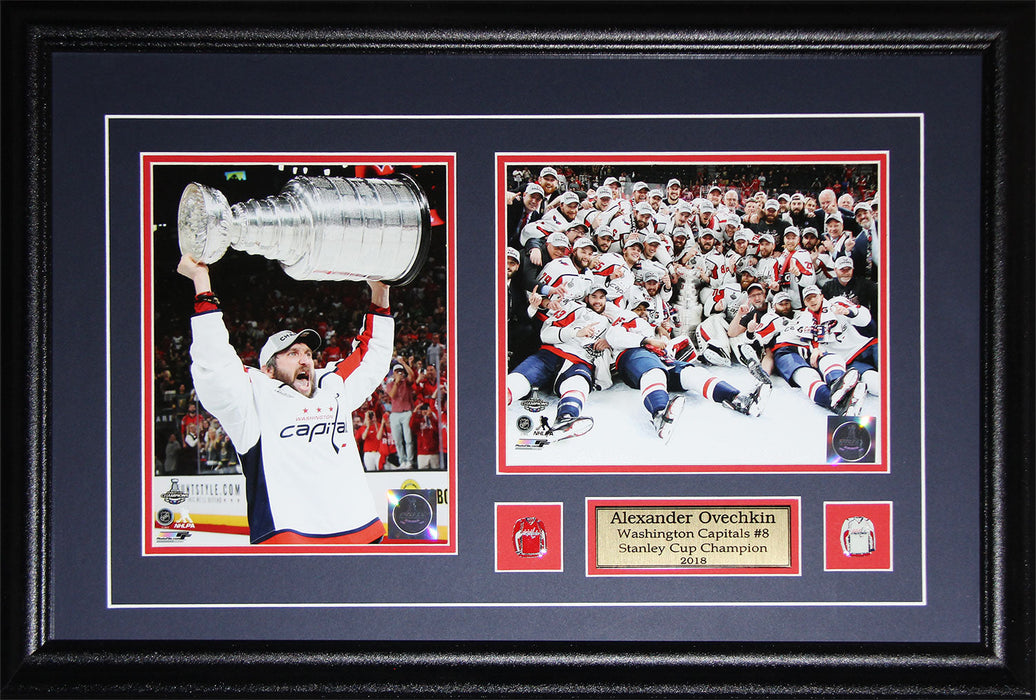 Alexander Ovechkin Washington Capitals 2018 Stanley Cup Hockey 2 Photo Hockey Frame
