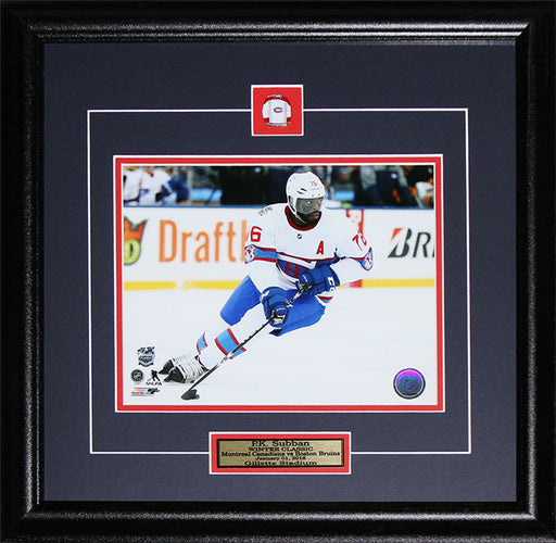 PK Subban Montreal Canadiens 2016 Winter Classic 8x10 Hockey Collector Frame