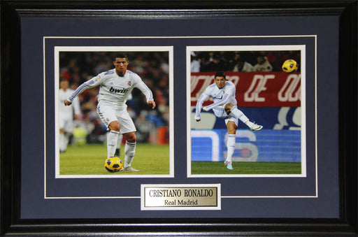 Cristiano Ronaldo Real Madrid La Liga Football Soccer 2 Photo Collector Frame