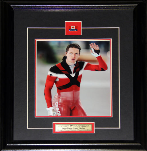 Jeremy Wotherspoon 2010 Team Canada Vancouver Winter Olympics Speed Skating 8x10 Frame