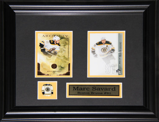 Marc Savard Boston Bruins 2 Card Hockey Memorabilia Collector Frame
