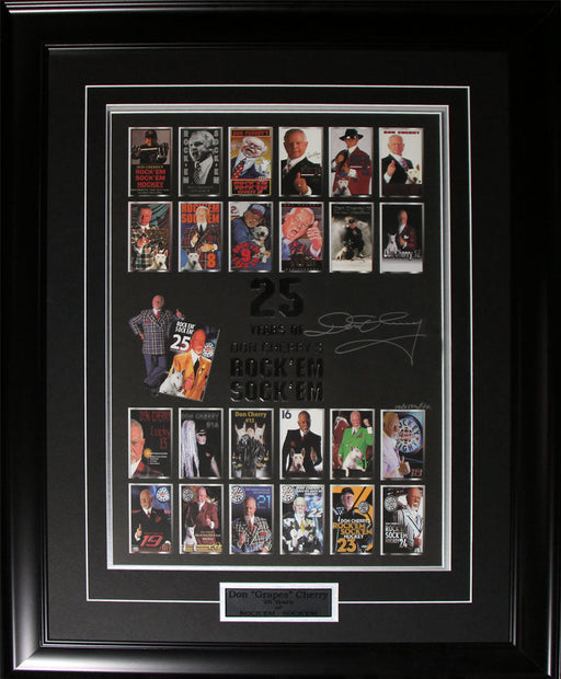 Don Cherry 25 Year Anniversary Hockey Memorabilia Collector Frame