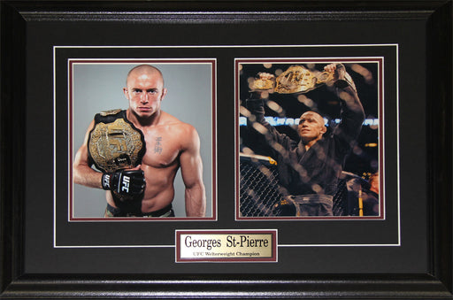 Georges St-Pierre UFC MMA Mixed Martial Arts Champion 2 Photo Collector Frame