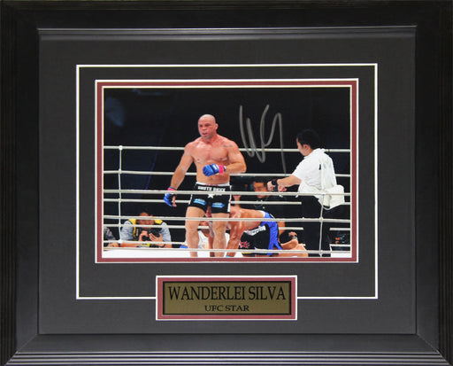 Wanderlei Silva UFC MMA Mixed Martial Arts Signed 8x10 Collector Frame