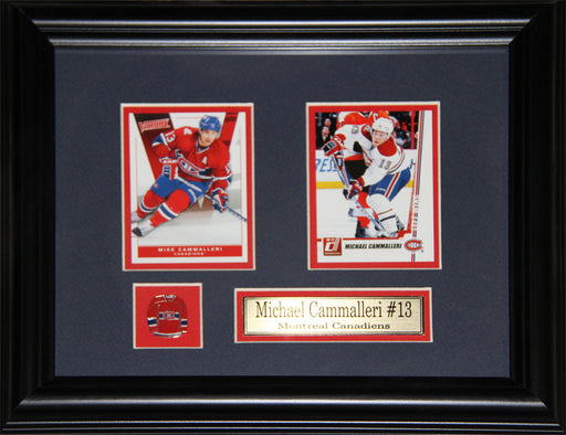 Michael Cammalleri Montreal Canadiens 2 Card Hockey Collector Frame