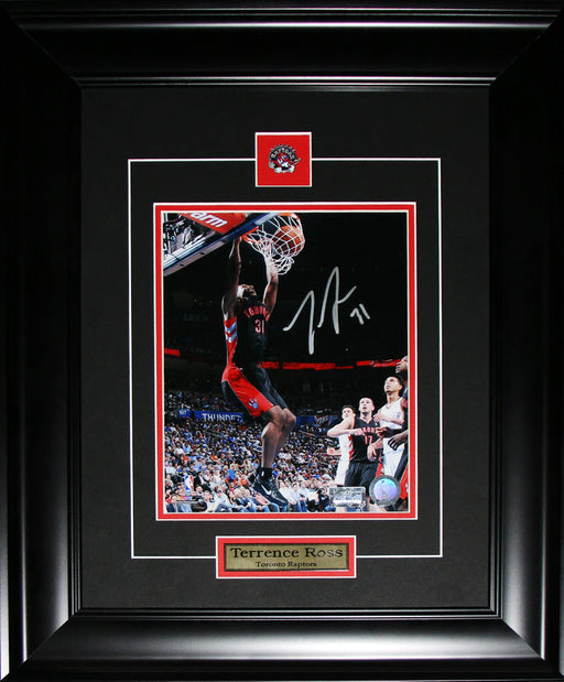 Terrence Ross Toronto Raptors Signed 8x10 Basketball Collector Frame