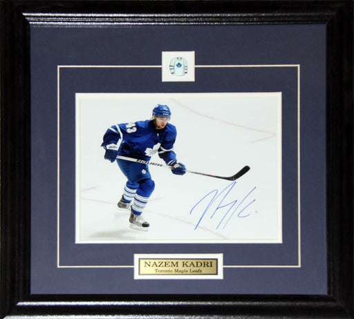 Nazem Kadri Toronto Maple Leafs Signed 8x10 Hockey Collector Frame