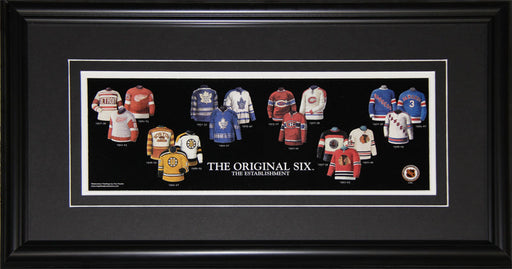 Original Six Jersey Evolution Hockey Memorabilia Collector Frame