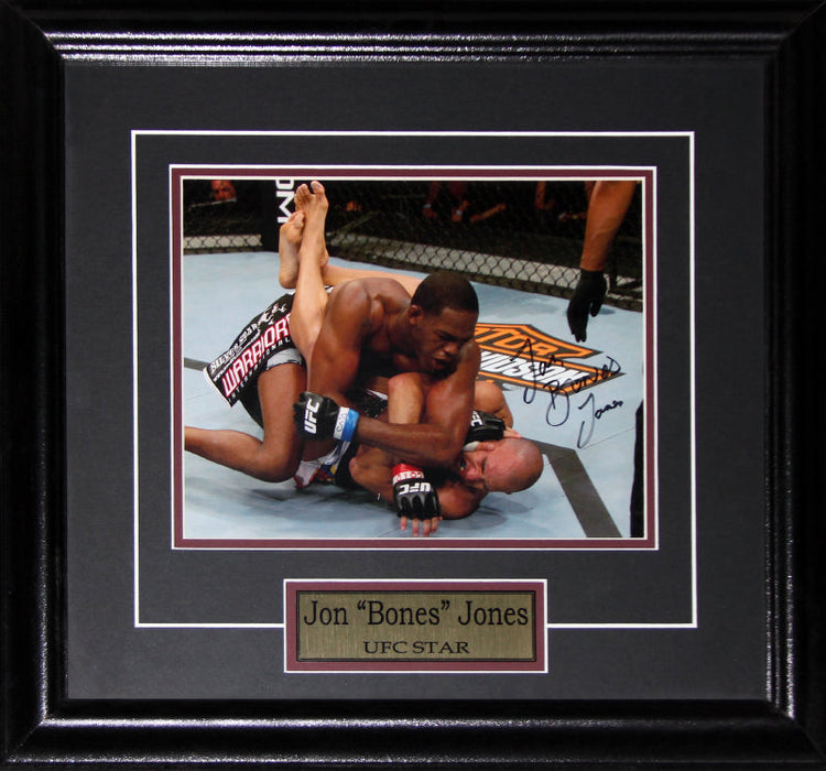 Jon Jones UFC MMA Mixed Martial Arts Signed 8x10 Memorabilia Collector Frame