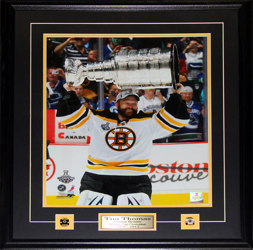 Tim Thomas Boston Bruins Stanley Cup 16x20 Hockey Collector Frame